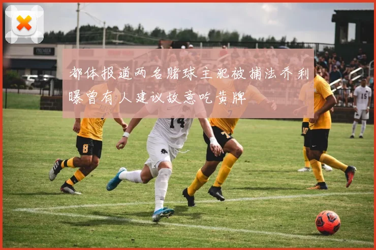 都体报道两名赌球主犯被捕法乔利曝曾有人建议故意吃黄牌